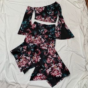Bebe Matching Skirt & Blouse